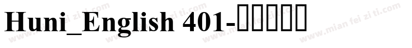 Huni_English 401字体转换